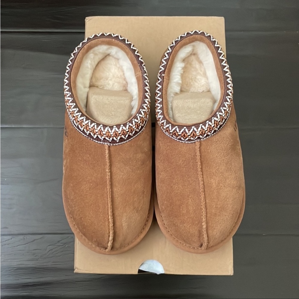 BNIB Ugg Tasman Chestnut Slippers Women’s Size 8 - Picture 2 of 8